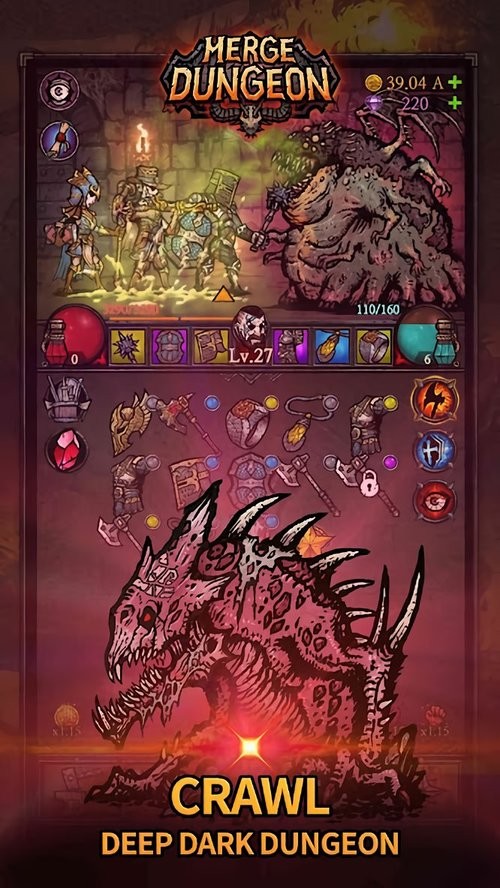 合成地牢破解版(Merge Dungeon)截图1