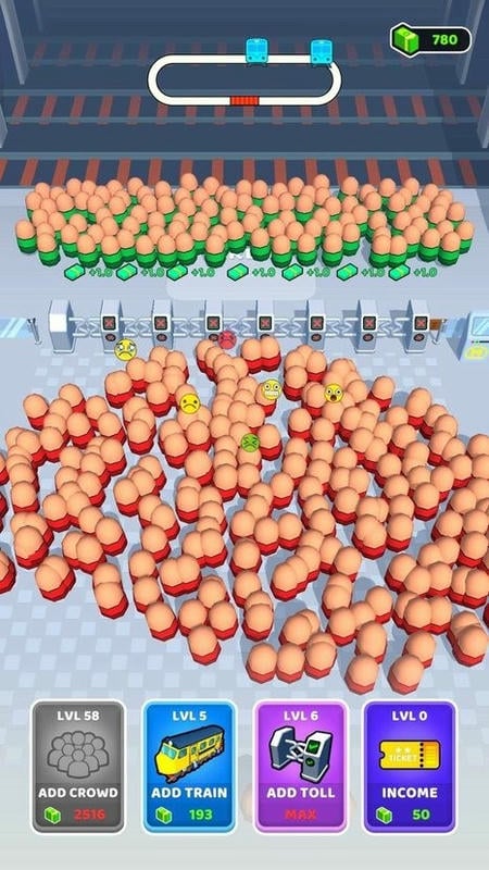 地铁人群游戏破解版(Subway Crowd)截图2