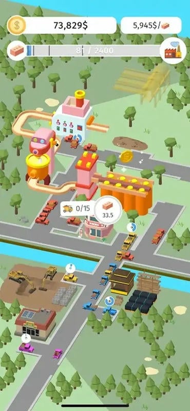 空闲工厂生成器破解版(Idle Factories Builder)截图1