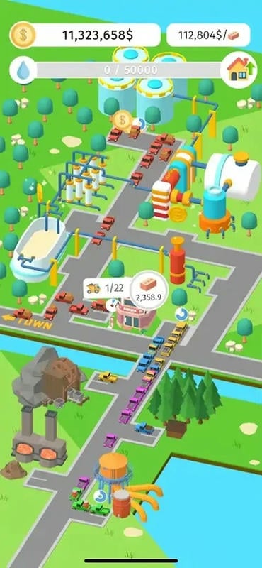 空闲工厂生成器破解版(Idle Factories Builder)截图2