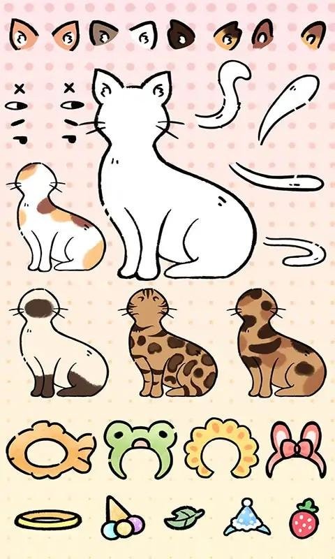猫猫头像模拟器免广告(Moe Kittens:Cat Avatar Maker)截图2
