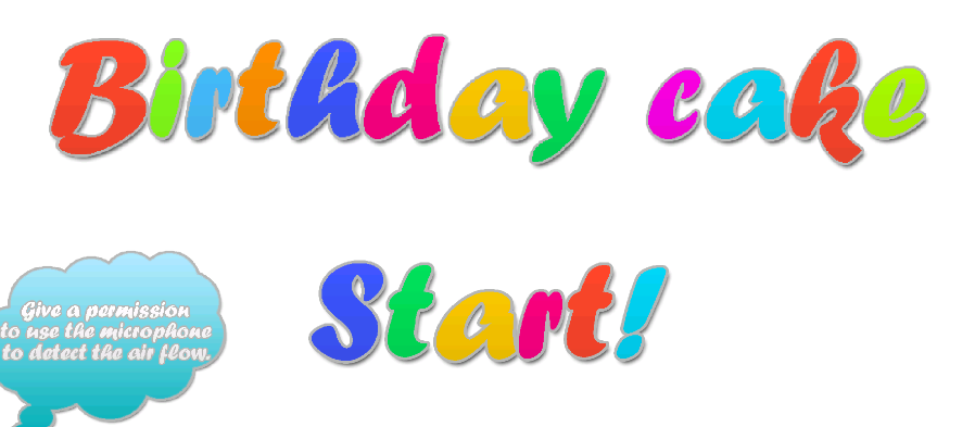 Birthday cake app