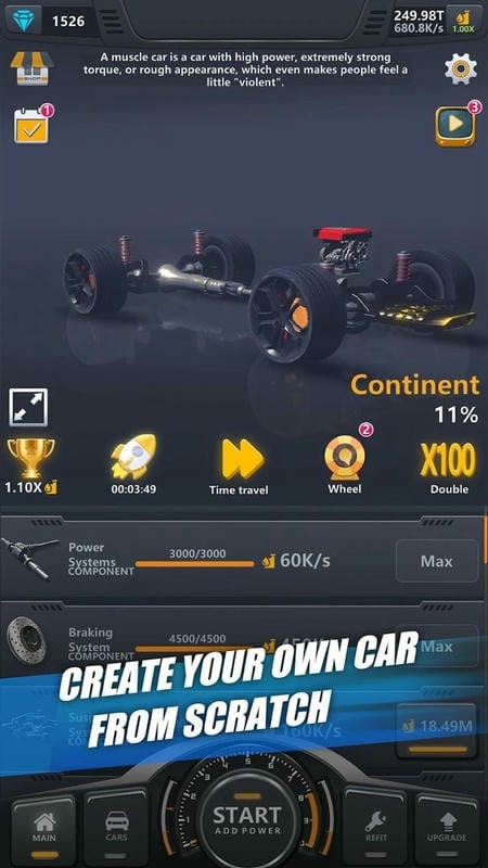 汽车工厂大亨无限金币无限钻石(Car Factory Tycoon)截图1