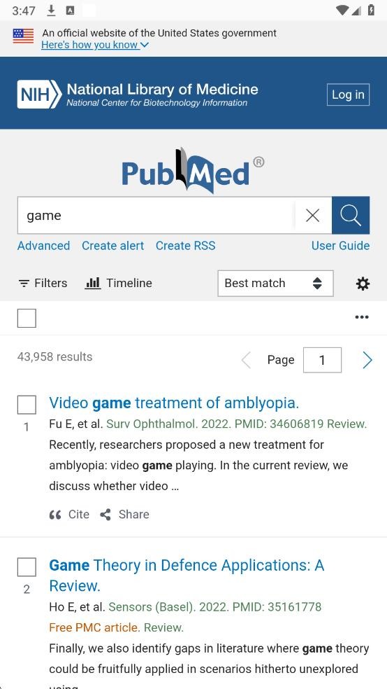 PubMed官方app截图1