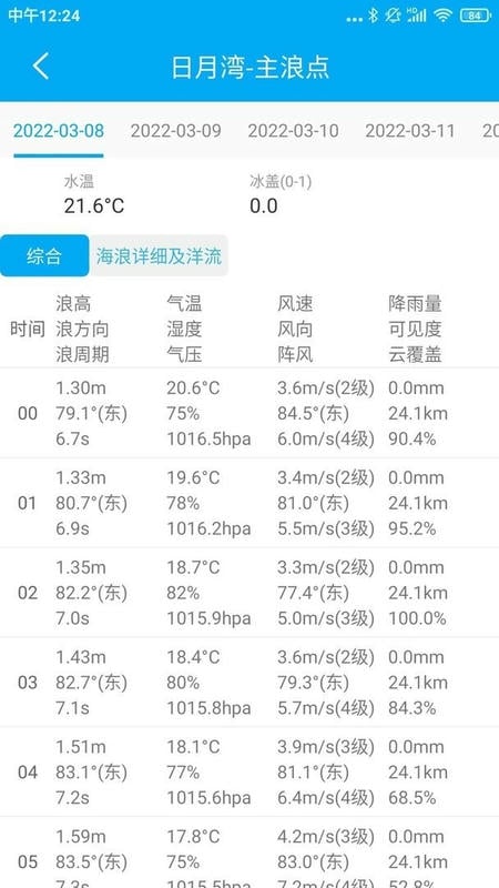 月相潮汐表软件截图2