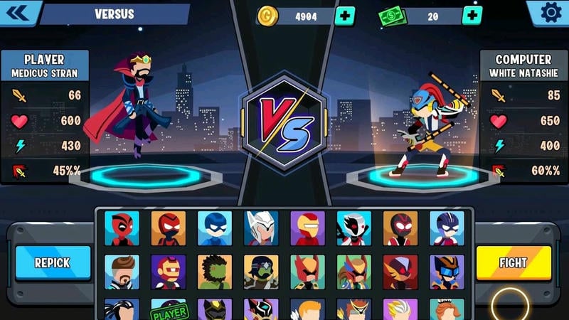 火柴人全明星乱斗中文版(stickman heroes)截图2