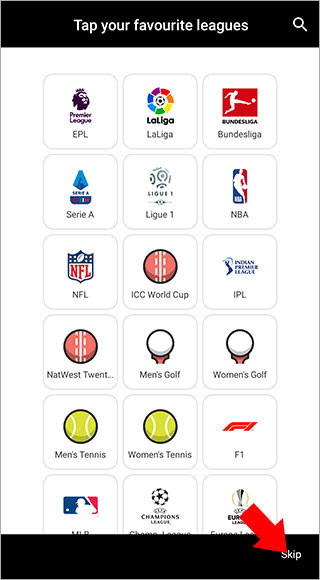 ESPN app