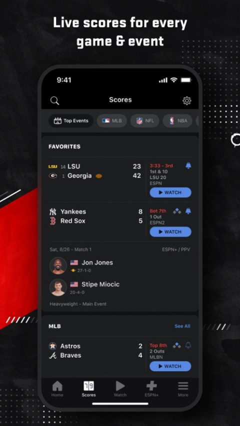 ESPN app截图2