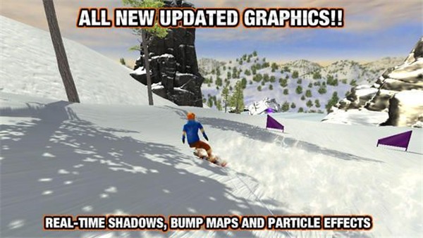 疯狂的滑雪游戏下载(Crazy Snowboard)截图2