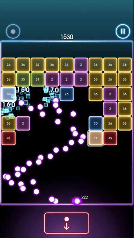 霓虹弹一弹手机版(Bricks Breaker Swipe)截图3
