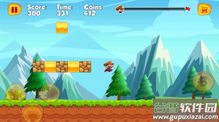 顶蘑菇游戏手机版(Super Bino Go)截图2