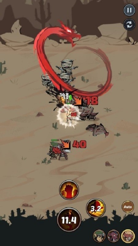 英雄冒险闲置突袭免广告破解版(Hero Adventure)截图2
