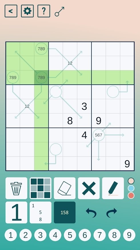 数独箭小游戏截图2