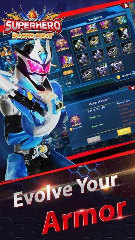超级英雄战斗中文无限金币版(Superhero Fight)截图3