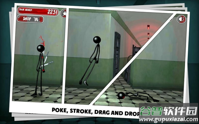 暴打火柴人小游戏(Kick The Stickman)截图1