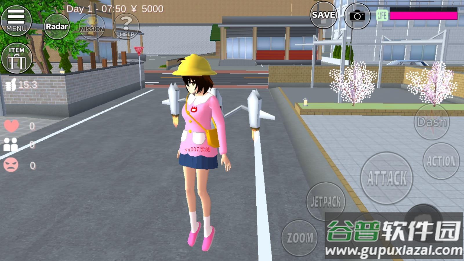樱花校园模拟器英文版SAKURA SchoolSimulator截图3