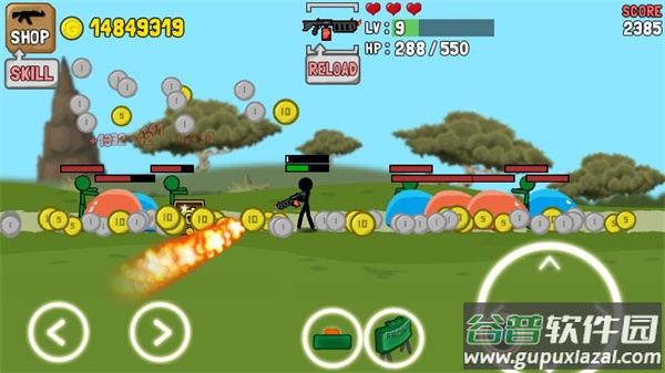 火柴人枪手下载官方版(StickMan Gun)截图2