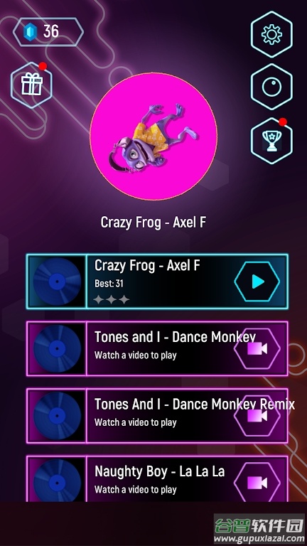疯狂青蛙跳瓦片Crazy Frog Tiles Hop截图3
