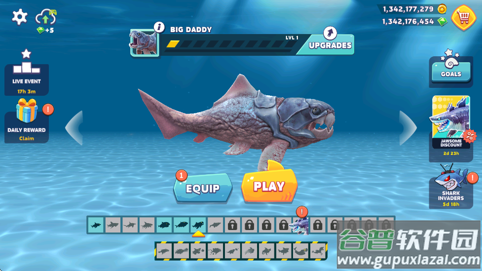 饥饿鲨进化无限金币无限钻石(Hungry Shark)截图1