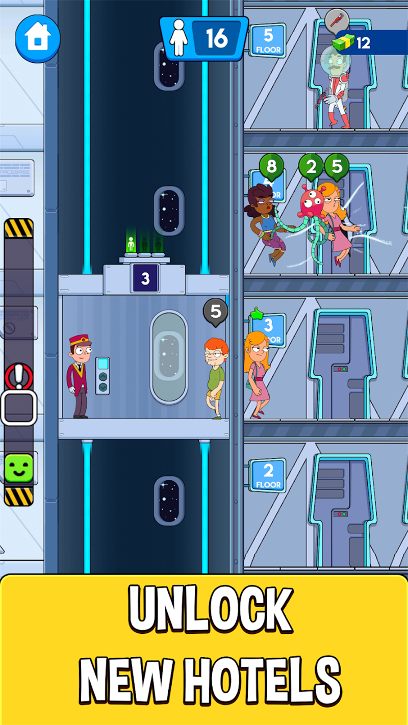 酒店电梯模拟器游戏(Hotel Elevator: Lift simulator)截图2