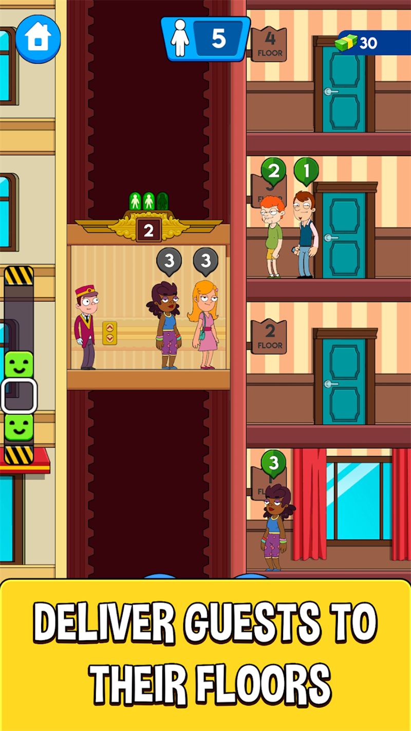 酒店电梯模拟器游戏(Hotel Elevator: Lift simulator)截图4