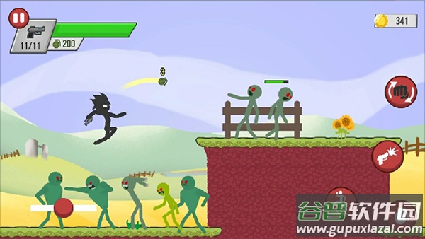 火柴人僵尸射击最新版本截图1
