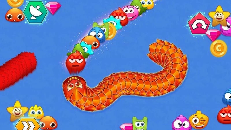 蠕虫狩猎无限钻石版(Worm Hunt - Battle Arena)截图2