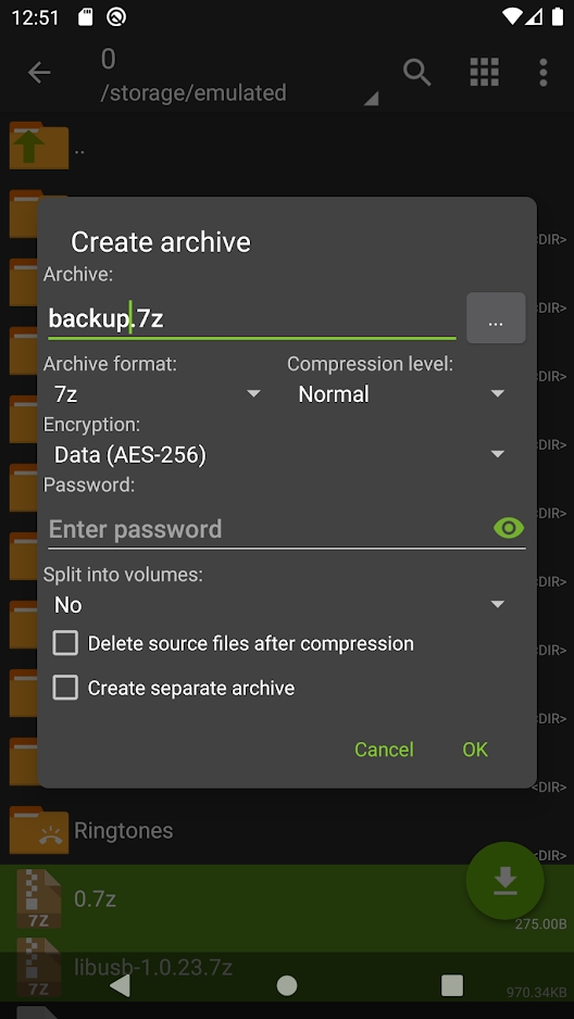ZArchiver解压app截图2