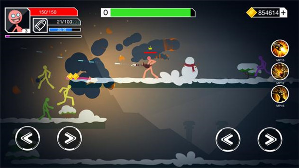 火柴人猎枪手游戏下载(Stickman Gunner)截图3