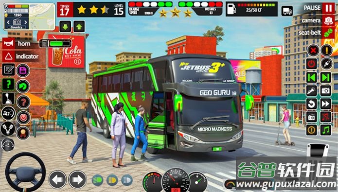 城市巴士公交模拟器游戏(Bus games city bus simulator)截图2