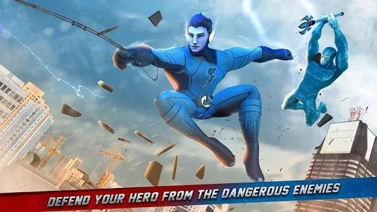 寒冰英雄黑帮城市(Ice Hero Gangster City Crime Simulator)截图1
