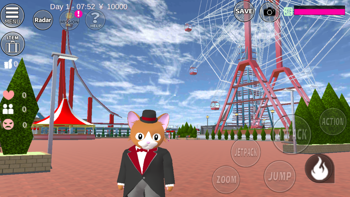 樱花校园模拟器正版中文无广告版(SAKURA SchoolSimulator)截图3