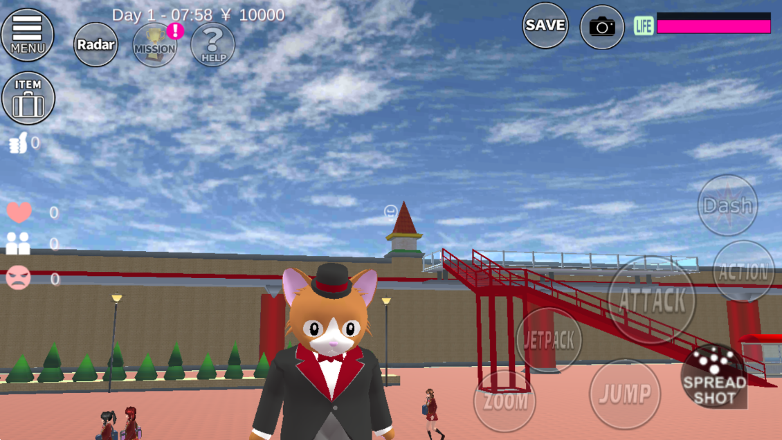 樱花校园模拟器正版中文无广告版(SAKURA SchoolSimulator)截图4