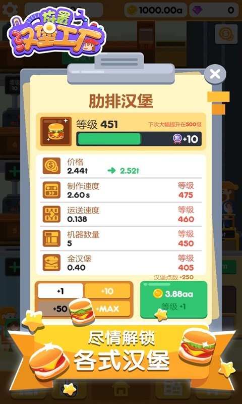 放置汉堡工厂手游截图2