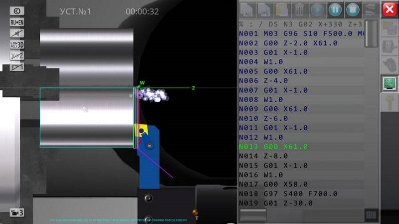 cnc数控车床模拟器仿真软件(CNC Simulator Free)截图1