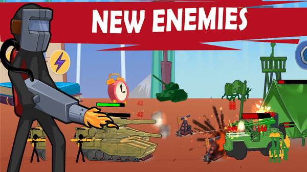 火柴人世界大战无限金币版(Stickman World War)截图3