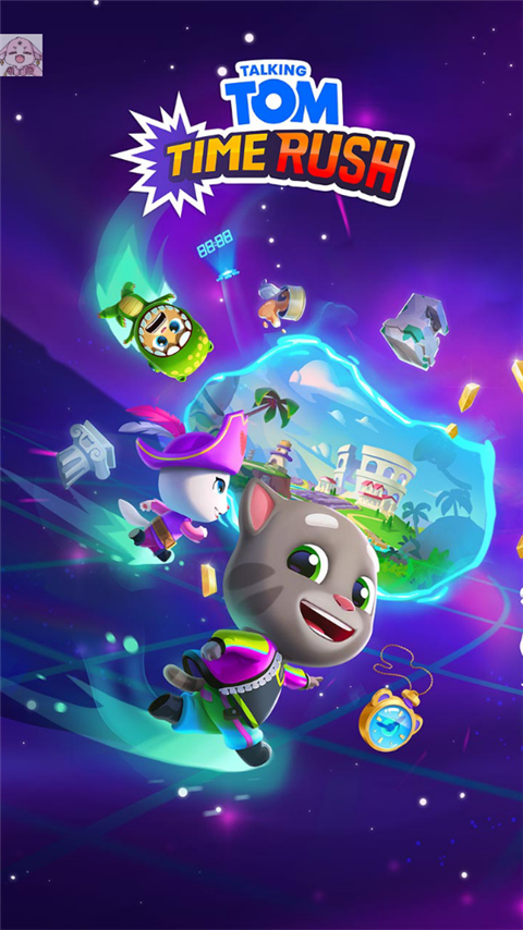 汤姆猫时光快跑安卓版下载(Talking Tom Time Rush安装器)截图2