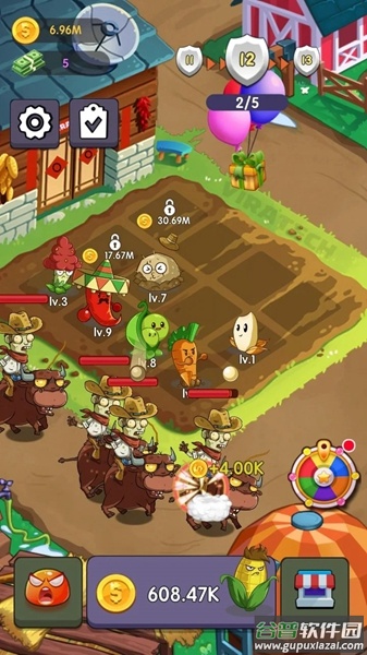 农场僵尸战争游戏下载安装(Farm Zombie War)截图4
