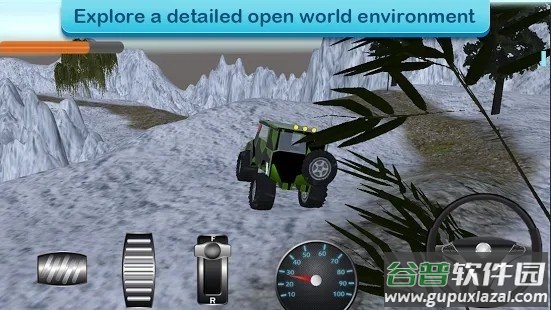 雪地越野巡逻游戏下载(Snow Offroad Parrolling)截图1