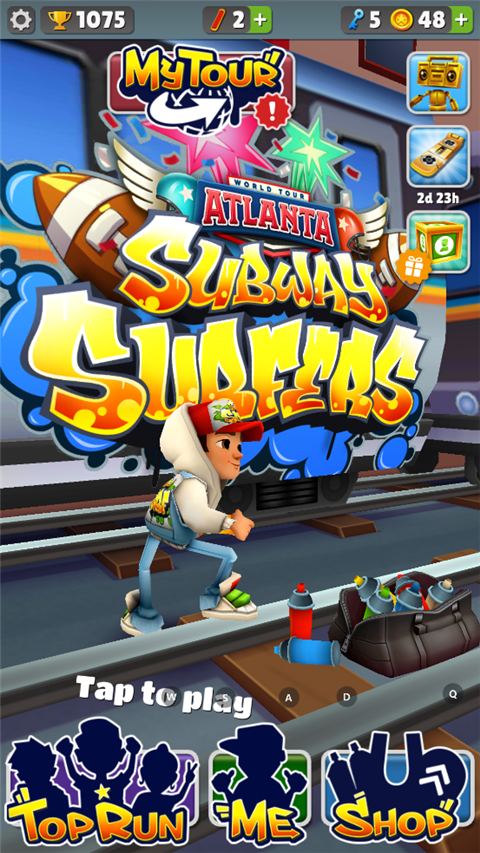 地铁跑酷亚特兰大国际服(Subway Surf)截图1