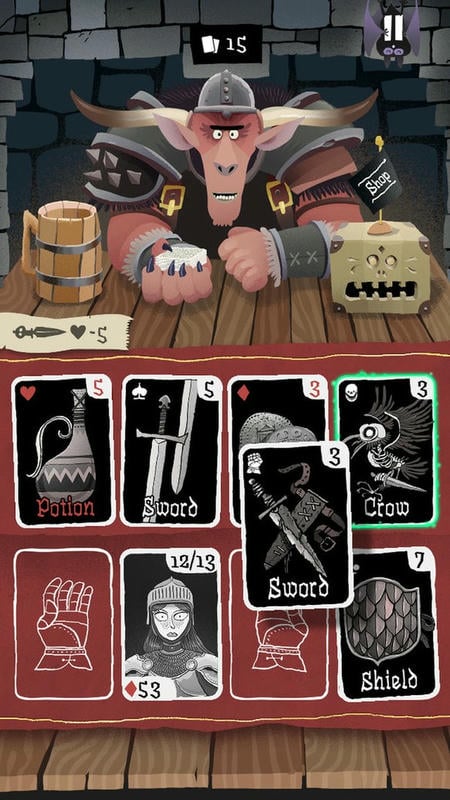 卡牌潜行者手机版(card crawl)截图1