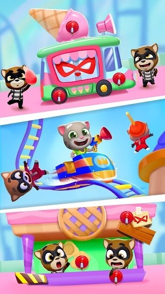 汤姆猫的爆炸公园无限钻石版(Talking Tom Blast Park)截图2