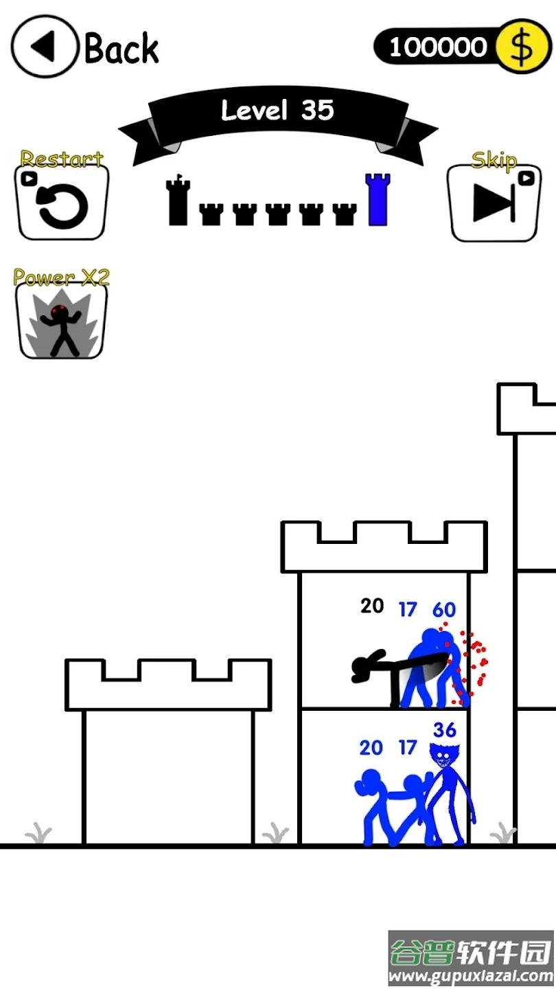 火柴英雄战争塔防游戏下载(Stick Hero War Tower Defense)截图2