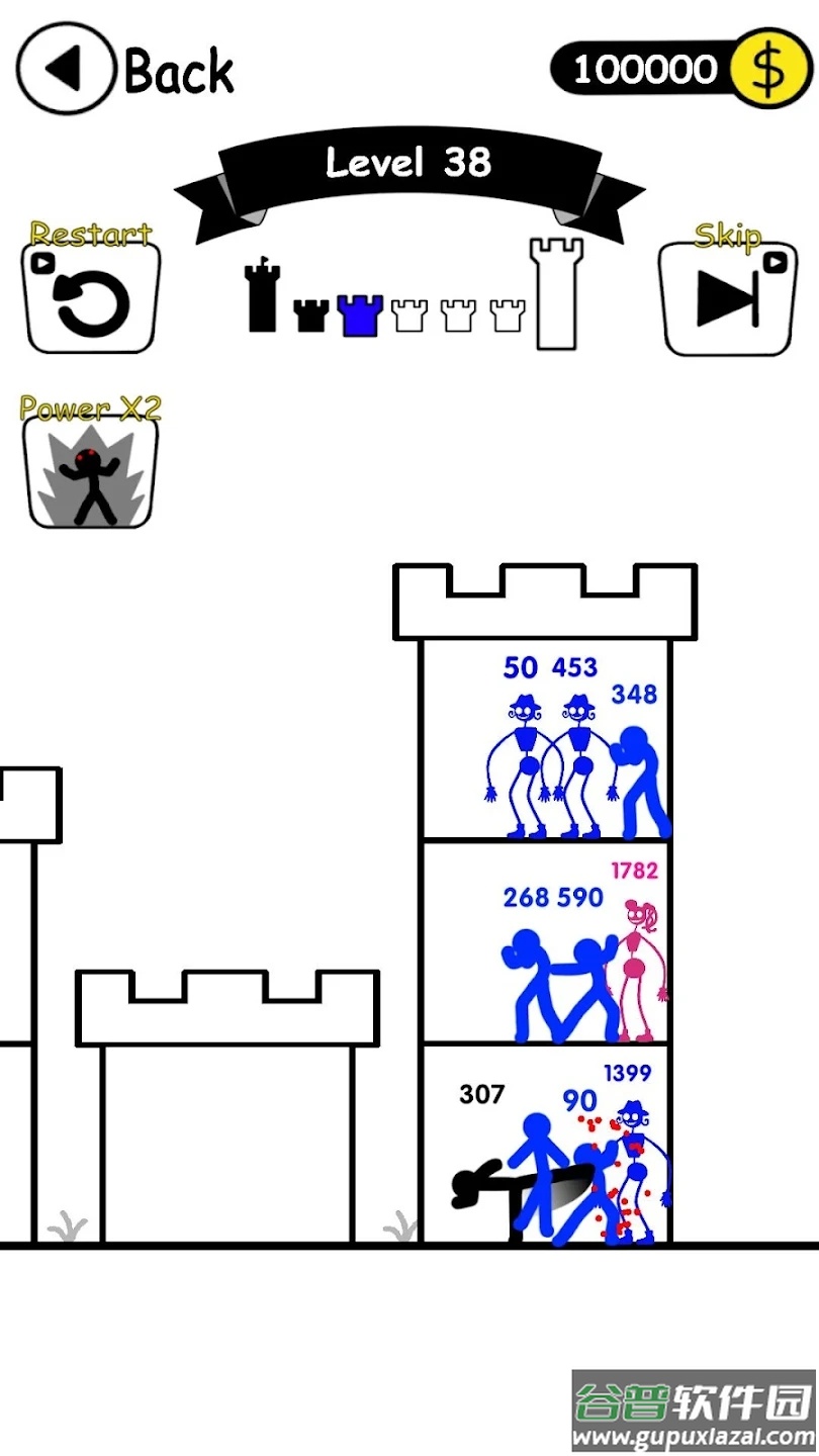 火柴英雄战争塔防游戏下载(Stick Hero War Tower Defense)截图4