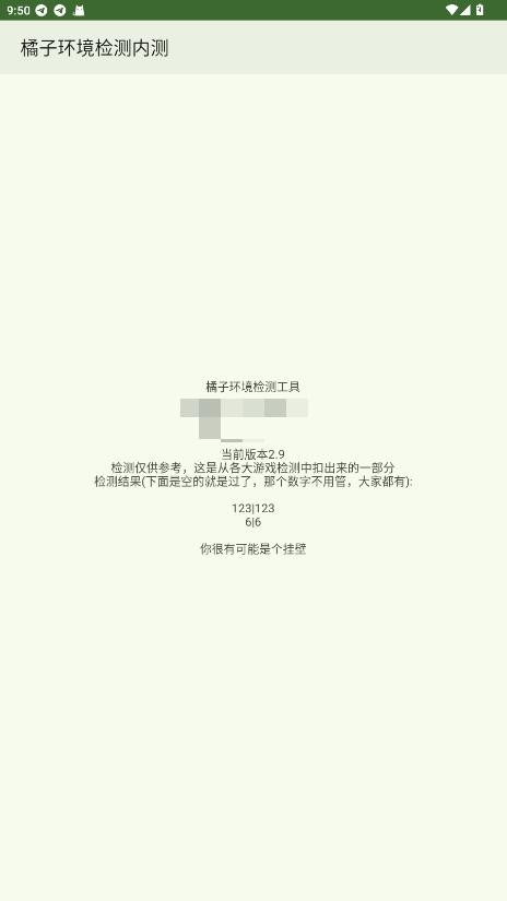 橘子环境检测工具截图2