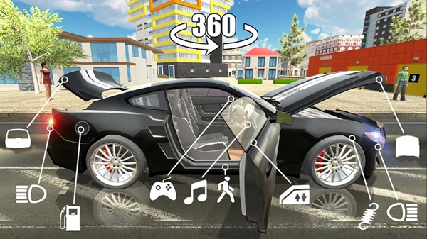 汽车模拟器2最新版新别墅5辆汽车2025截图4