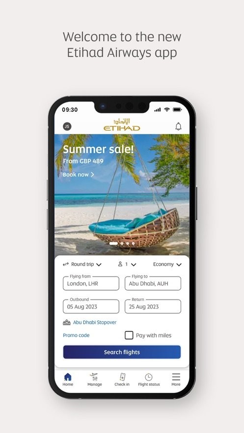 etihad airways app(阿提哈德航空)截图4