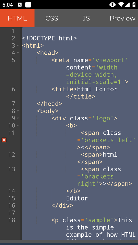 HTML Editor Pro app截图2
