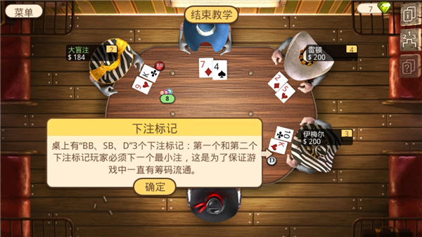 底牌示意