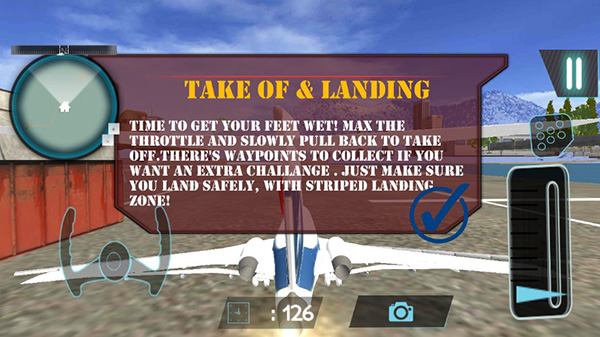 飞机起飞模拟器游戏(Take off Airplane Flight Simulator PRO)截图2